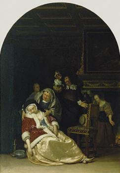 Frans Van Mieris The Elder : The Doctors Visit